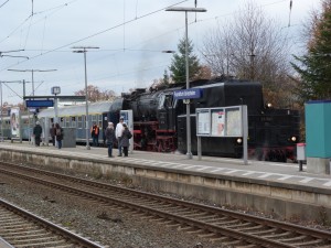 "Rüdesheimer Christkind" abfahrbereit in Frankfurt-Griesheim