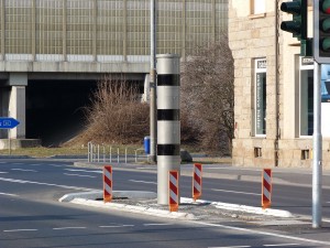 Blitzgerät auf der Königsteiner Straße, Frankfurt am Main Unterliederbach