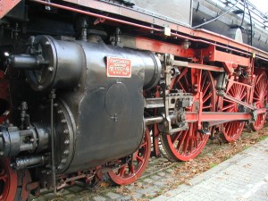 Triebwerk der Dampflokomotive 01 118