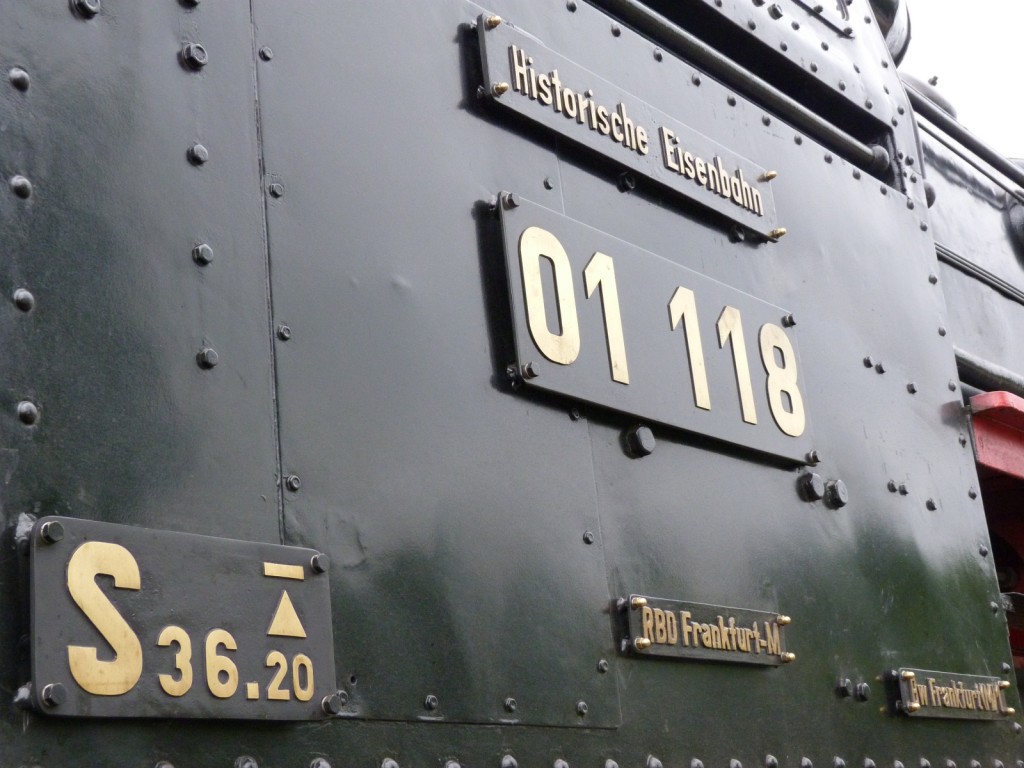 01 118 der Historichen Eisenbahn Frankfurt e.V. (HE)