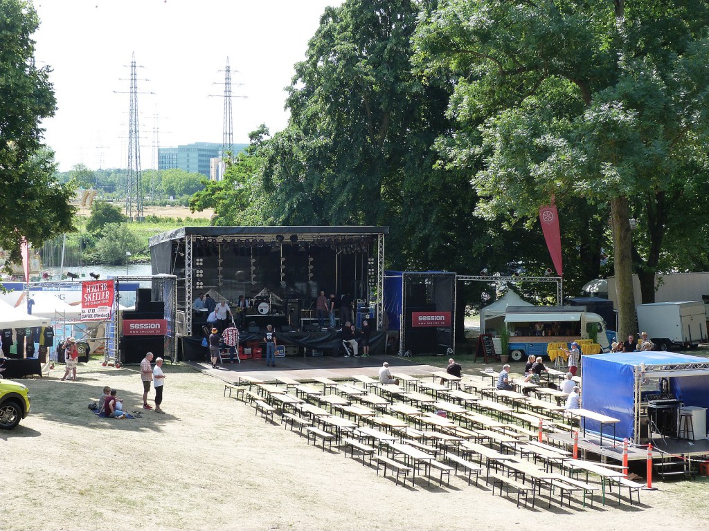 Das fast leere Fesival-Gelände