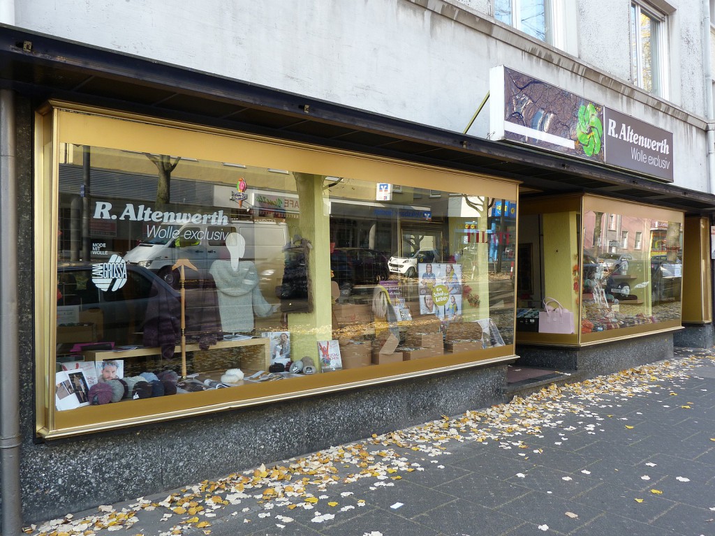 Frankfurt am Main Unterliederbacher Straße, R. Altenwerth, Wollgeschäft, Königsteiner Straße