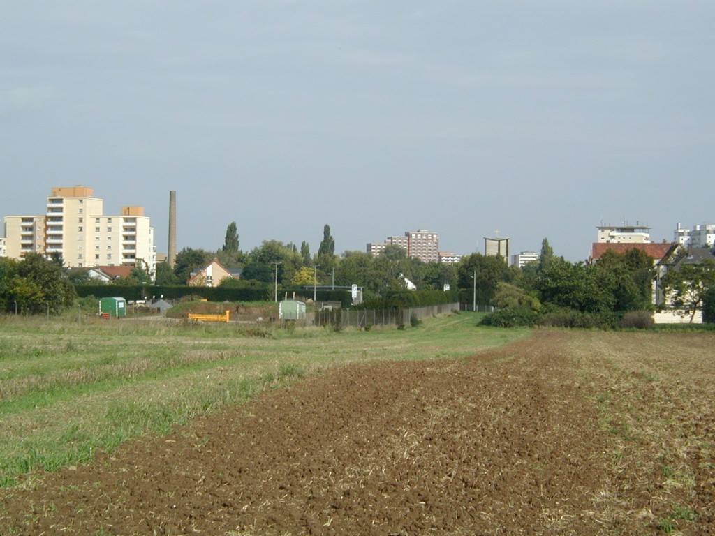 Blick von der Bahnstrecke nach Königstein in Richtung Osten (2000)