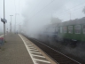 01 118 verschwindet in Dampf und Nebel