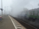 01 118 verschwindet in Dampf und Nebel