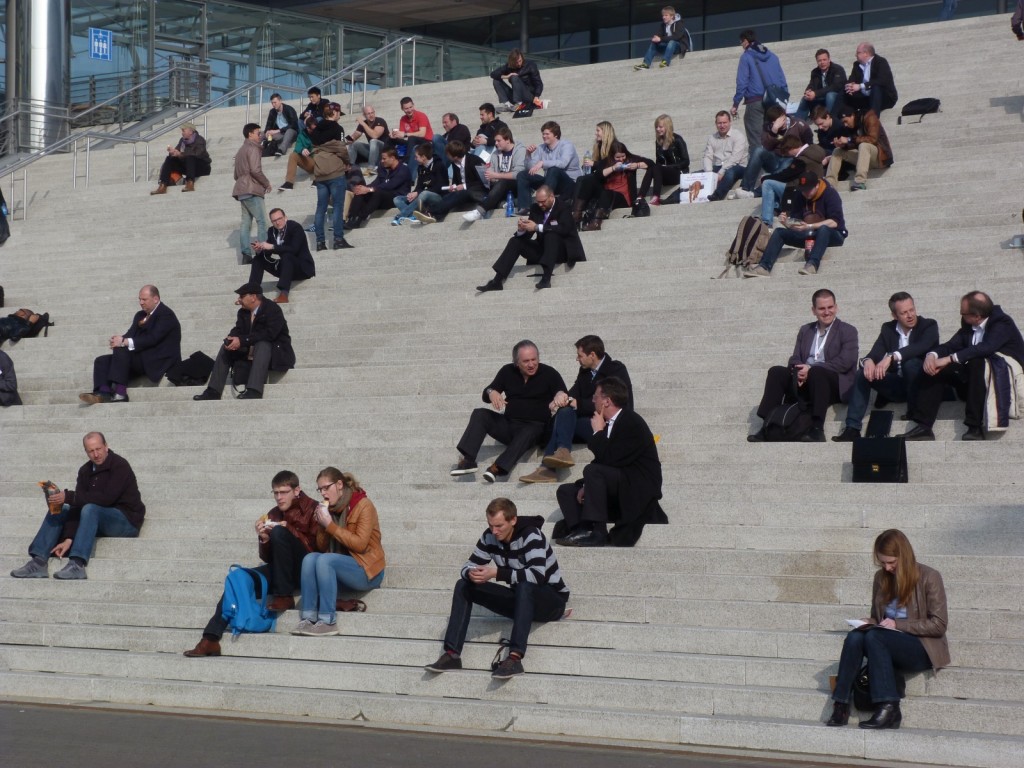 Entspannen zwischen Veranstaltungen und dem Besuch der Messestände - auch das war die CeBIT 2014