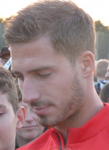 Kevin Trapp, Torhüter von Eintracht Frankfurt, am 16.09.2014 in Frankfurt am Main Unterliederbach