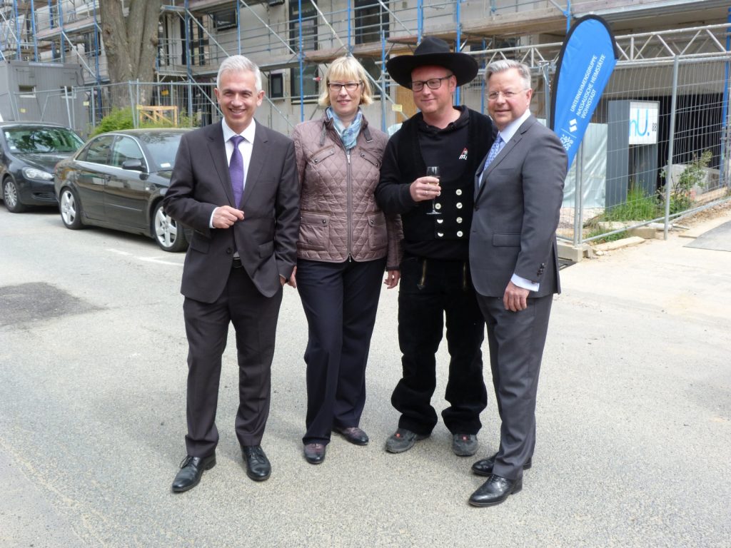 OB Peter Feldmann, Monika Fontaine-Kretschmer und Constantin Westphal