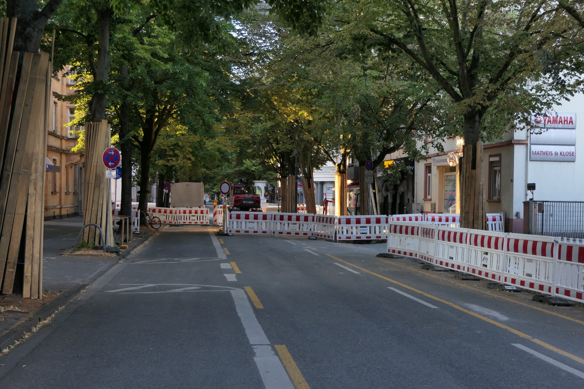 Königsteiner Straße, Frankfurt am Main Unterliederbach, Baustelle