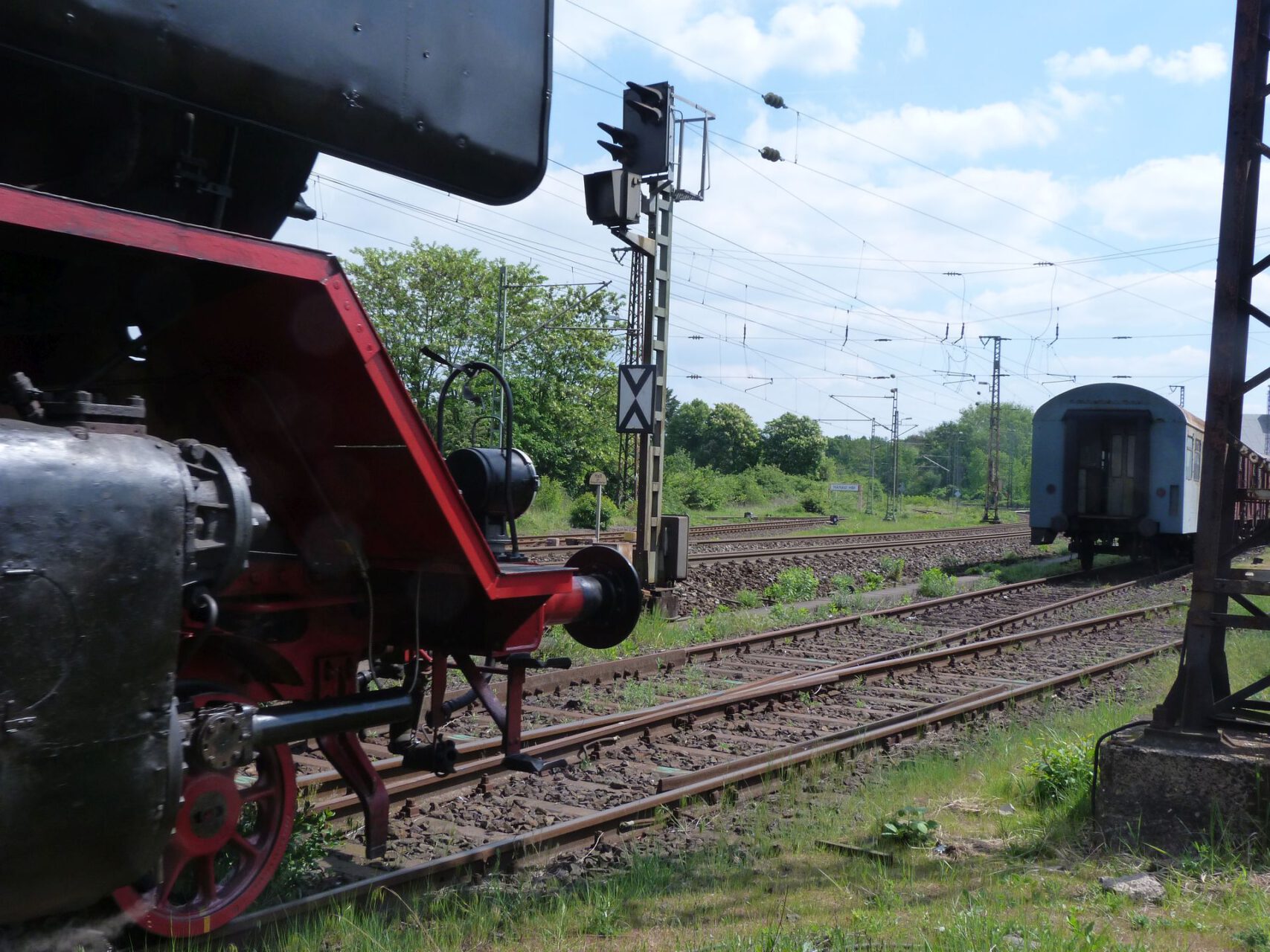 Detail einer Lokomotive der BR 50, Hanau