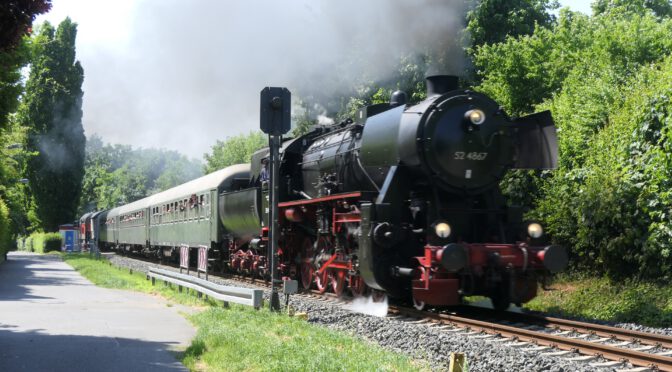 52 4867, Mit Volldampf In den Taunus, Güterzugdampflokomotive, Starenweg