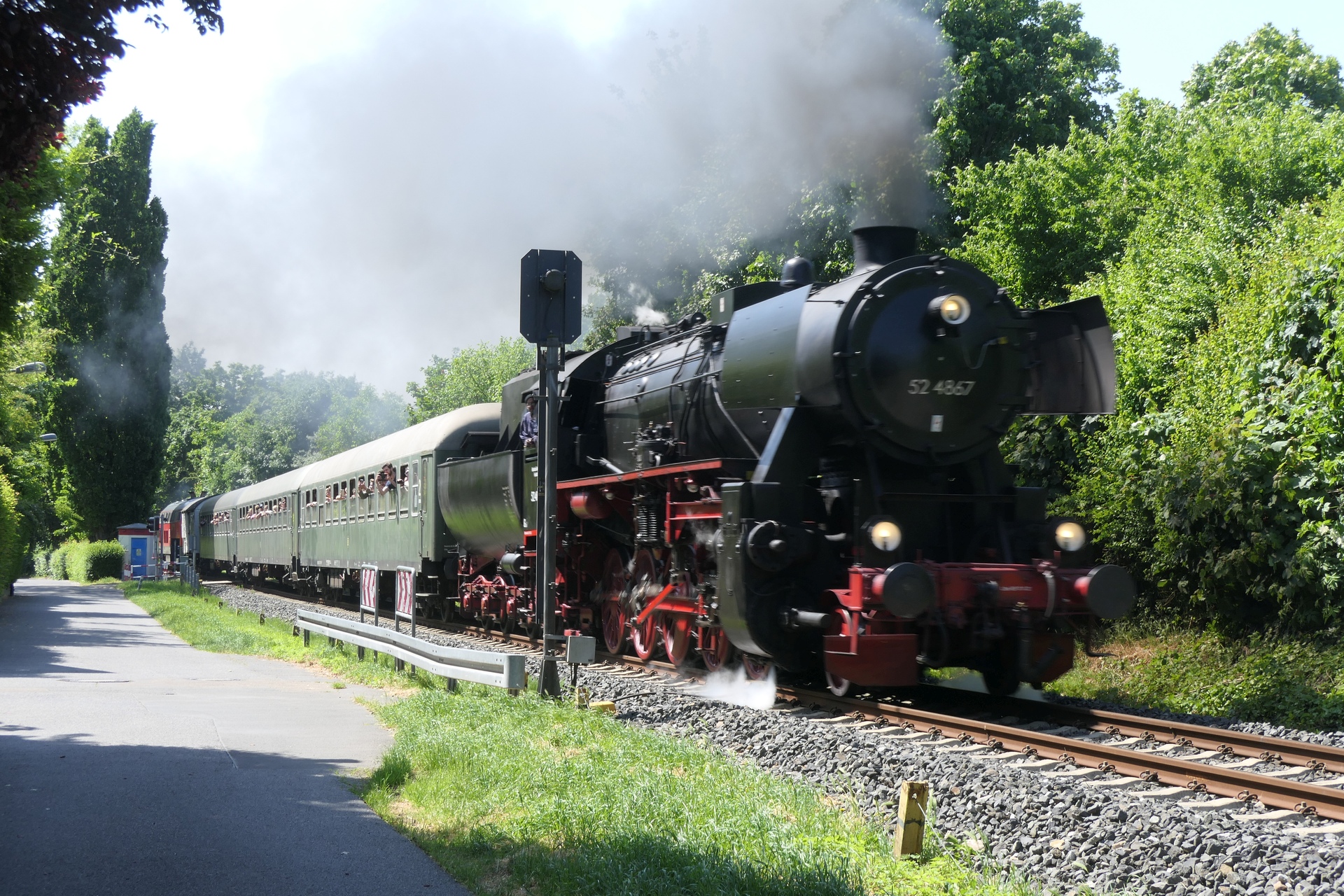 52 4867, Mit Volldampf In den Taunus, Güterzugdampflokomotive, Starenweg