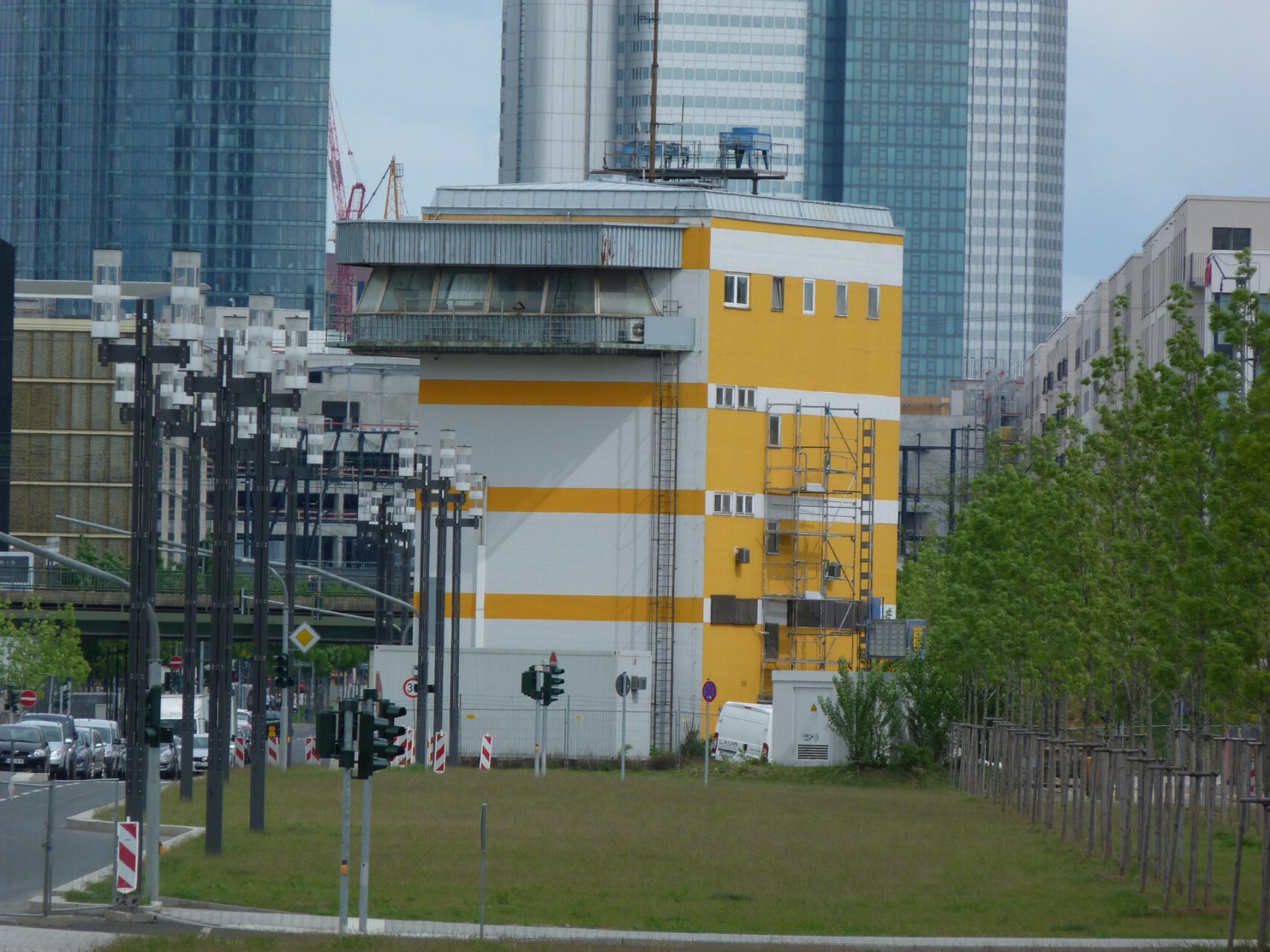 Stellwerk, Güterbahnhof, Frankfurt am Main Gallus, Europaallee