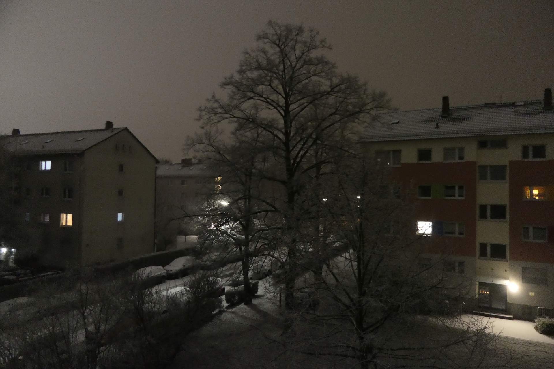 Frankfurt am Main, Unterliederbach, Sierinstraße, Schnee