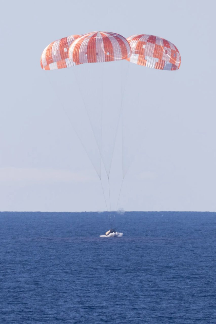 Artemis II, Orion, Pazifik