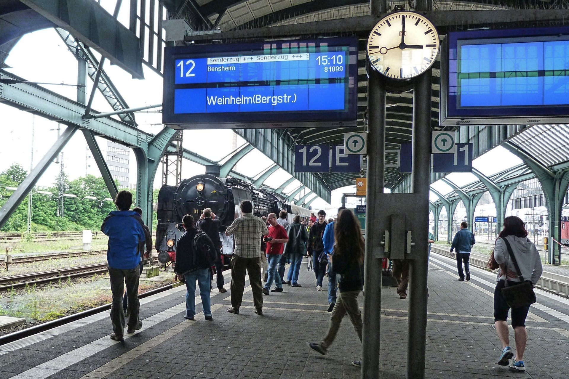 Darmstadt Hbf, Plandampf, 01 118